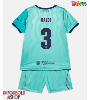 Barcelona Alejandro Balde #3 Tredje trøje Børn 2026-27 Kort ærmer (+ korte bukser)